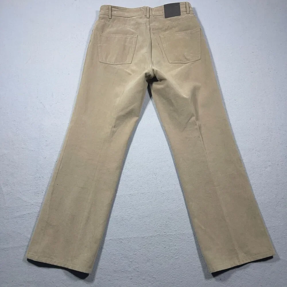 Ted Baker London Pants Men 33 Straight Tan Khaki Cotton Made In Italy Classic‎